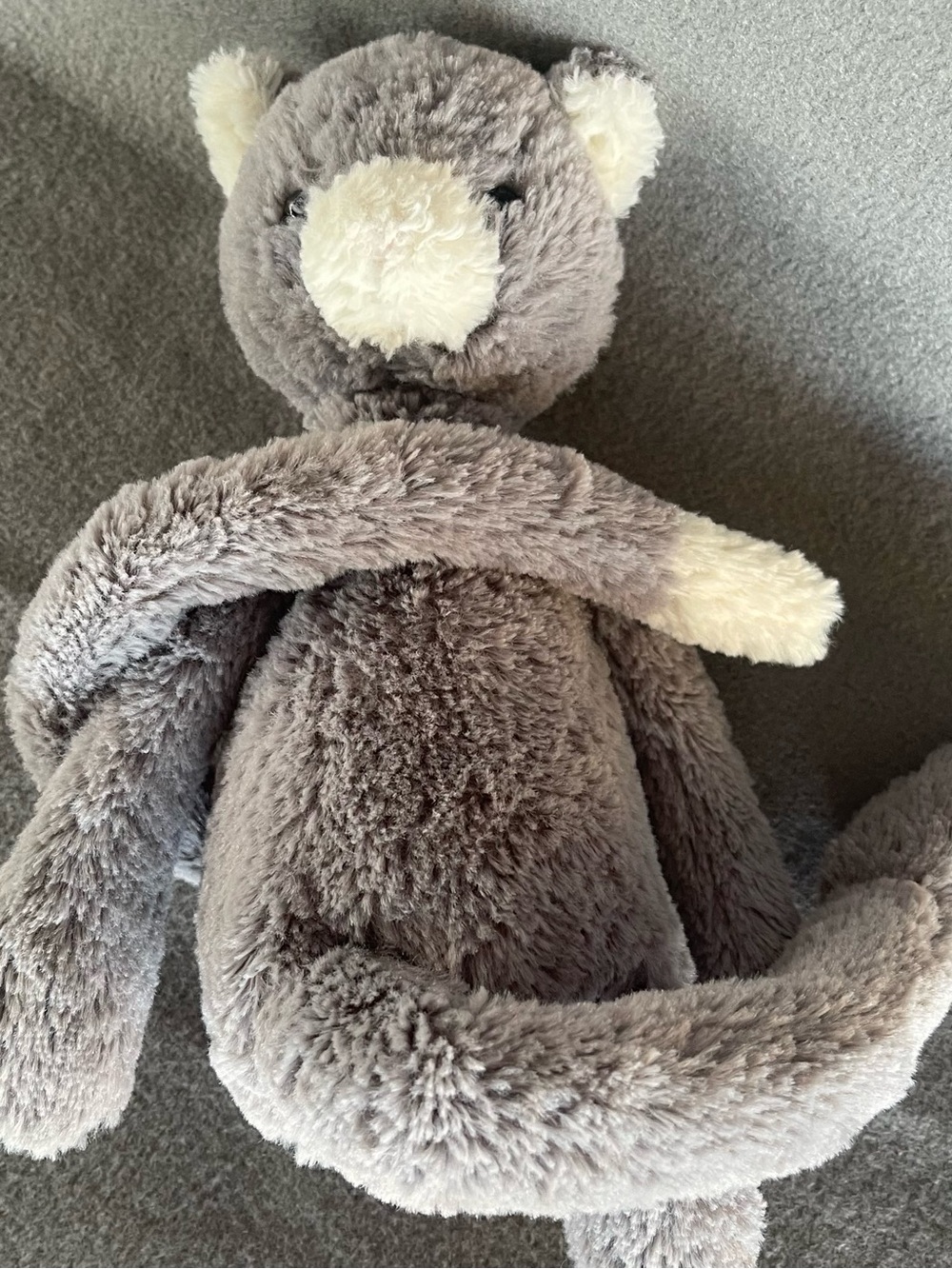 Jellycat Pitterpat Grey Kitty Cat Plush RARE 16" Large Retired HTF Stuffed Anima - Picture 8 of 16